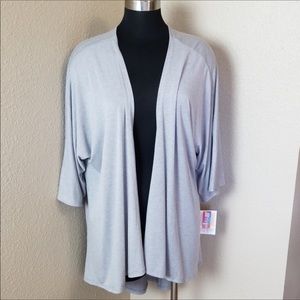 Lularoe Open Front Gray Cardigan Medium